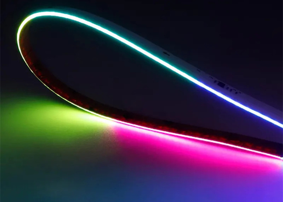 측면 방출 COB 로프 630LED / 미터 RGB 8mm 유연 RGB 무료 점 LED 라이트