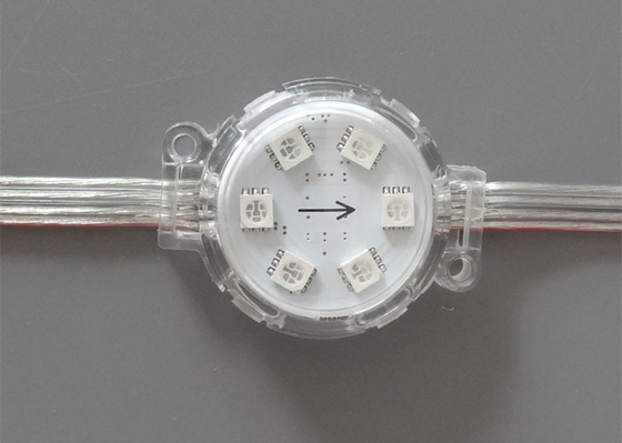 방수 DC24V UCS1903 IC 40mm 직경 주소 지정 가능한 투명 커버 노출 LED 램프
