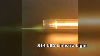 S14-LED 유리로 둘러싸인 필라멘트 튜브, Linestra