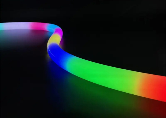 360° 둥근 25mm 마법 컬러 외부 제어 디지털 라이트 바 주소형 RGB LED 네온