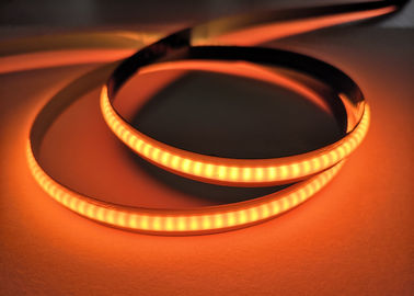 COB Orange Led Strip Lights For Aluminum Cabinet 24V And 320 Led/M Wavelength 620-630nm