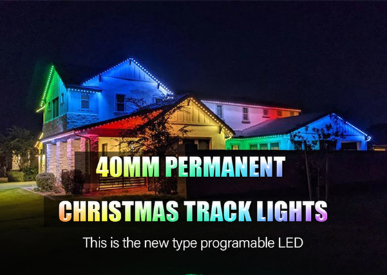40mm Rgb Rgbw 영구 크리스마스 트랙 라이트 IP68 휴일 조명 픽셀 모듈 포인트 라이트
