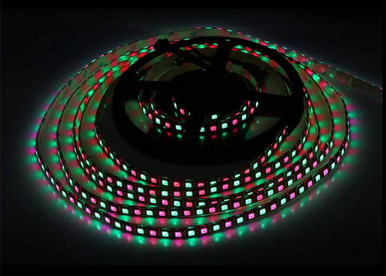 DC12V 디지털 듀얼 신호 라인 IP20 WS2815 SMD5050 96 led/m l RGB IC 주소형 LED 스트립