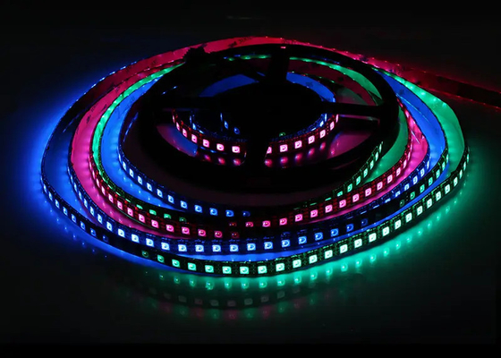DC12V 디지털 듀얼 신호 라인 IP20 WS2815 SMD5050 96 led/m l RGB IC 주소형 LED 스트립
