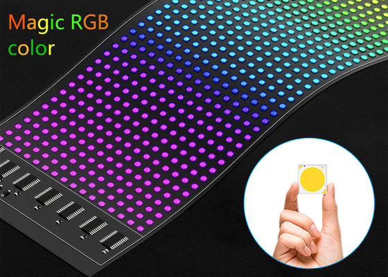 16*64 유연 LED 화면 외관 디스플레이 방수판 자동차 창문 LED 소프트 게시판