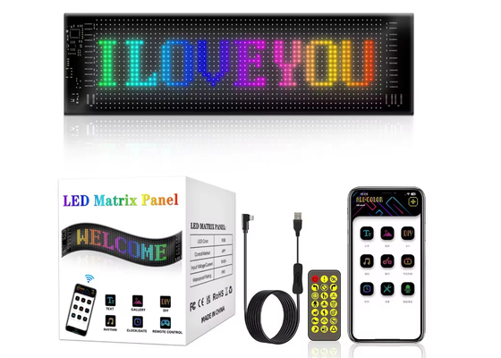 소프트 LED 화면 브랜드 광고 홍보 디스플레이 RGB 컬러 APP 스마트 프로그래밍 가능한 내부 LED 표지판