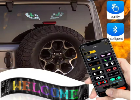 소프트 LED 화면 브랜드 광고 홍보 디스플레이 RGB 컬러 APP 스마트 프로그래밍 가능한 내부 LED 표지판