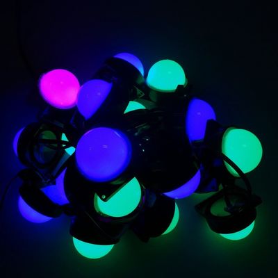 6 PC SMD 5050 LED 화소 램프 Rgb 화소 광은 우유빛 커버로 50 밀리미터 / 60 밀리미터를 묶습니다