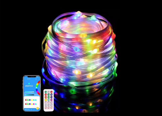 APP 스마트 스트링 라이트 방수 LED 크리스마스 장식 요정 스트링 라이트 USB 스마트 리모컨