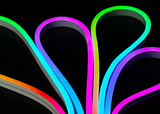 스마트 네온 LED 로프 라이트 키트 DC5V RGB 네온 1M 2M 5M IP67 DIY 네온 라이트 스트립 블루투스 TUYA WIFI 앱 음악