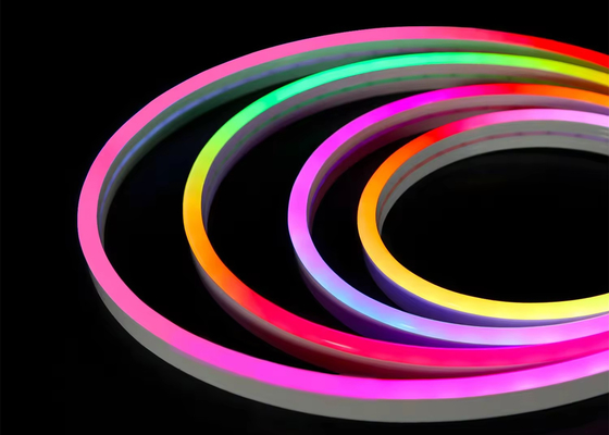 스마트 네온 LED 로프 라이트 키트 DC5V RGB 네온 1M 2M 5M IP67 DIY 네온 라이트 스트립 블루투스 TUYA WIFI 앱 음악