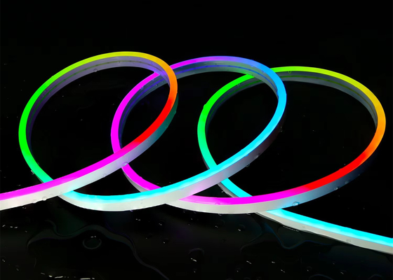 스마트 네온 LED 로프 라이트 키트 DC5V RGB 네온 1M 2M 5M IP67 DIY 네온 라이트 스트립 블루투스 TUYA WIFI 앱 음악