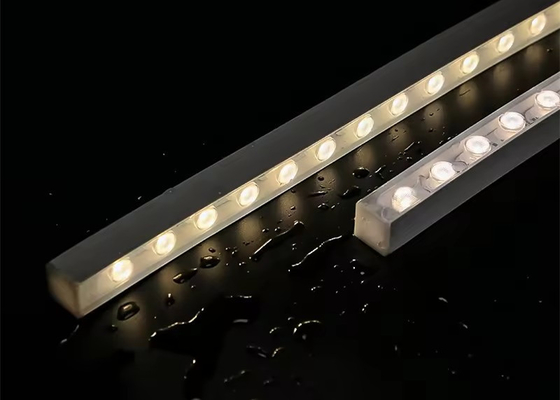 구부러질 수 있는 16*16MM 유연 LED 선형 광 렌즈 DC24V IP65 방수 벽 세척기 빛