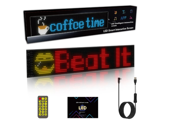 스마트 자동차 스티커 120x595mm RGB 다이내믹 LED 트럭 악마 눈 빛 야외 스마트 디스플레이 IP65 등급