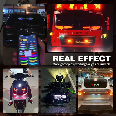 5VDC USB/2A 헤드라이트 빨간 악마 눈 트럭 앞창 LED 표지 악마 눈 모터사이클을 위한 헤드라이트