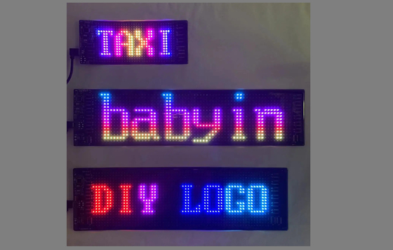 DIY LED 택시 창 디스플레이 자동차 광고용 LED 화면 JDM 자동차 광고용 사용자 정의 디자인