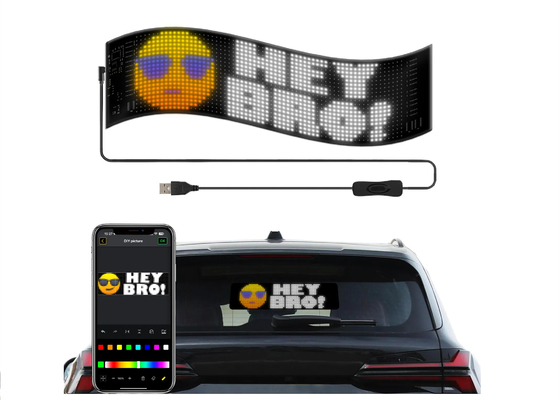 DIY LED 택시 창 디스플레이 자동차 광고용 LED 화면 JDM 자동차 광고용 사용자 정의 디자인