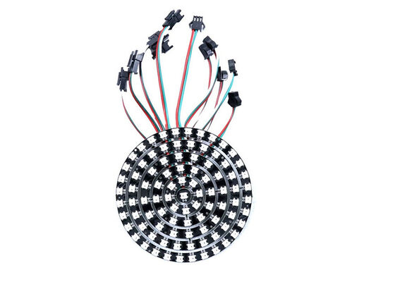 디지털 풀 컬러 RGB WS2812 SK6812 IC 픽셀 DC5V 원형 LED 링